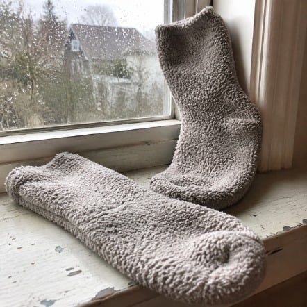 Custom printed fuzzy socks in bulk
