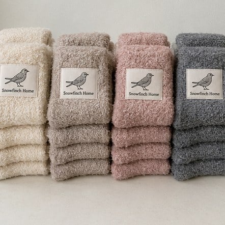 Customized fuzzy socks for healthcare and care homes