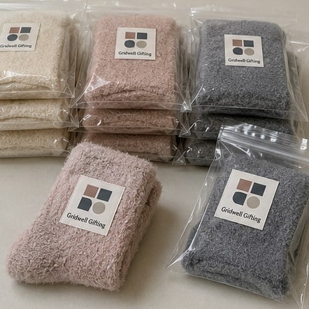 Customized fuzzy socks for schools, teams and events
